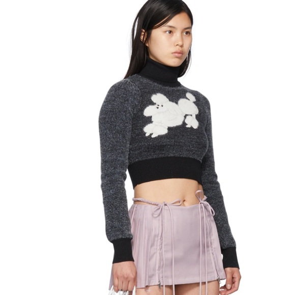 NO DRESS Poodle Knit Sweater and Skirt Set